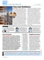 Timber instead of reinforced concrete