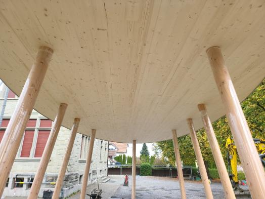 Überdachung Schulhaus, Goldach