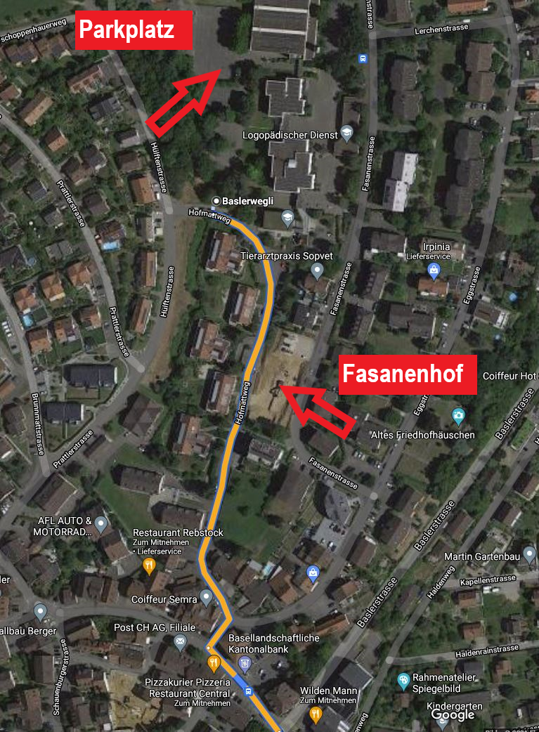 Parkiermöglichkeiten Fasanenhof