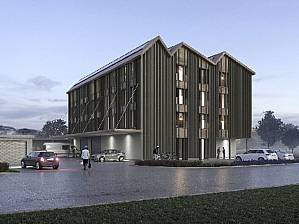 Visualisierung des Gebäudes